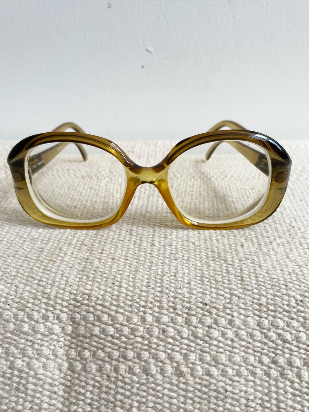 Vintage MARWITZ Oversized Amber Frames Germany 3023 50-18 Mod 1970s